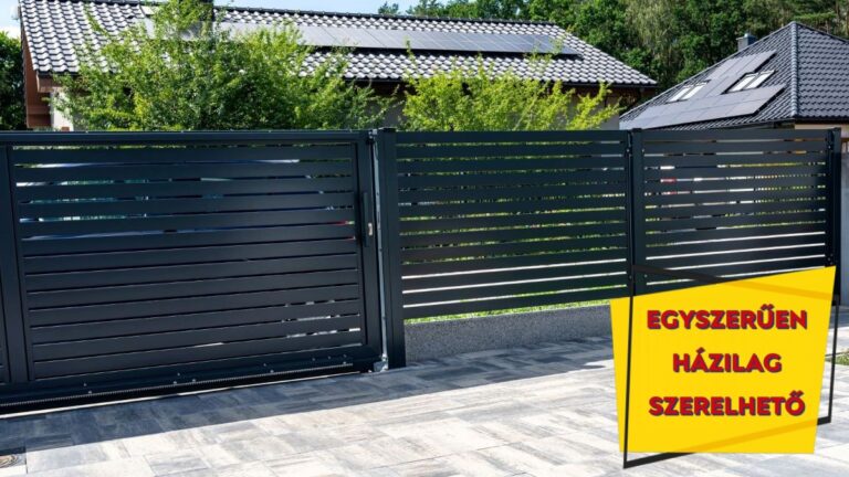 Modern alumínium kerítés az XXL kerítés kínálatában